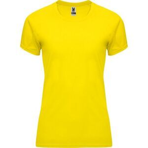 Roly Womens/Ladies Bahrain Short-Sleeved Sports T-Shirt / Yellow